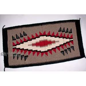  Soft Hand Woven Zapotec Indian Rug 32x64 (170)