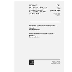 IEC 60050 815 Ed. 1.0 b:2000, International Electrotechnical 