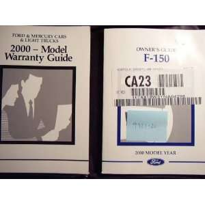  2000 Ford F150 Owners Manual F 150 Unknown Books