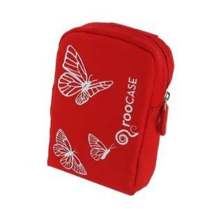  Fashion Nylon Padded Carrying Case Color: Butterfly Red 