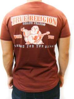 NWT TRUE RELIGION Brand Mens Double Puff Horseshoe Logo SS Vintage Tee 
