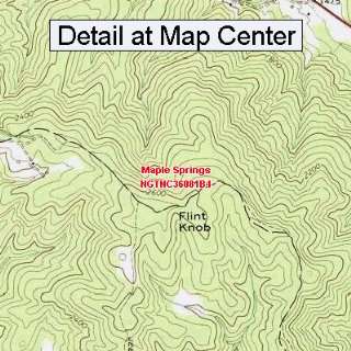   Map   Maple Springs, North Carolina (Folded/Waterproof) Sports