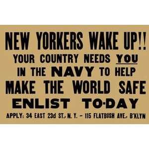   New Yorkers wake up!! Your country needs you in the Navy to help make