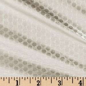  54 Wide Tricot Lame Dots Silver Fabric By The Yard Arts 