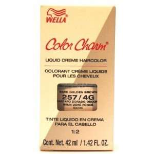  Wella Color Charm Liquid #0257 Dark Golden Brown Haircolor 
