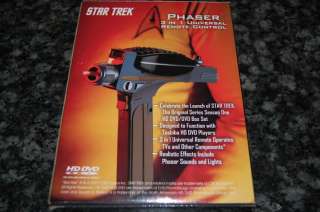 STAR TREK HD DVD PHASER 3 in 1 UNIVERSAL REMOTE!  