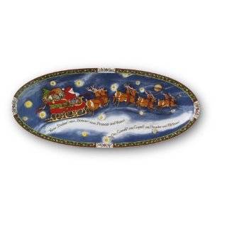 Portmeirion A Christmas Story Cake Plate:  Kitchen & Dining