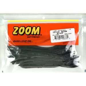    Zoom Trick Worm Fishing Lures 20 Pack Black 