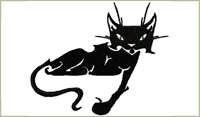 Black Cats machine embroidery designs set 5x7 inch hoop  