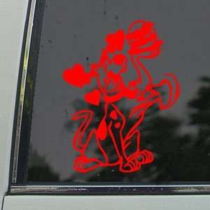  Scooby Doo Red Decal Cartoon Car Truck Window Red Sticker 