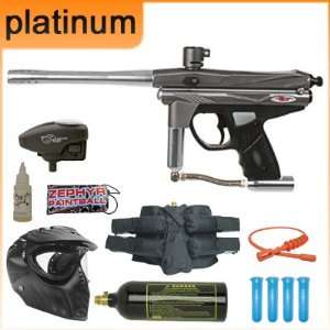  Piranha GTI+ Paintball Gun Platinum Package   Grey Sports 