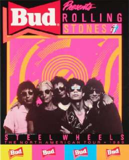 ROLLING STONES 1989 STEEL WHEELS CONCERT TOUR POSTER  