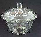 Small Cute Clear Candy / Trinket Dish with Lid   KIG Malaysia   4 3/4