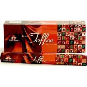 Tulasi Toffee Incense 20 Stick Hex Pack 