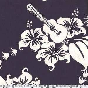   Cotton Shirting Ukulele Navy Fabric By The Yard Arts, Crafts & Sewing