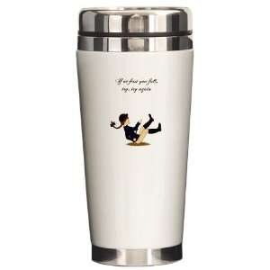  If at First You Fall Girl Sports Ceramic Travel Mug by 