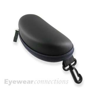 Zipper Sport Semi Hard Case with a clip for Sunglasses or Eyeglasses 