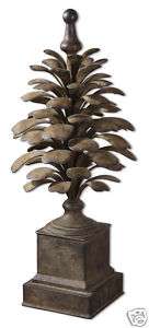 Large 26H PINE CONE FINIAL Indoor or Garden Statue  