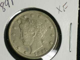 1891 XF+ V Liberty Nickel (1111 51)  