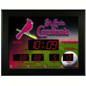   St Louis Cardinals Deluxe Illuminated Scoreboard
