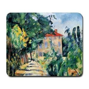  House with Red Roof By Paul Cezanne Mouse Pad Office 