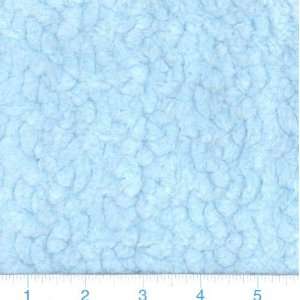  58 Wide Minky Cloud Baby Blue Fabric By The Yard: Arts 