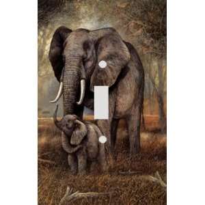  Moonlit Elephants Decorative Switchplate Cover