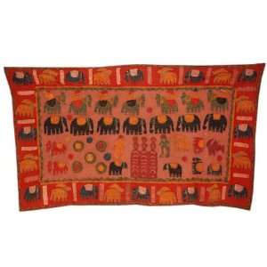 Special Decorated Elephant Wall Hanging Tapestry Wonderful Patch 