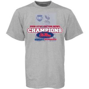  Mississippi Rebels Ash 2009 Cotton Bowl Champions T shirt 
