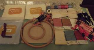   Hand Embroidery Supplies Floss 18 Aida 6x6 Cloth Tatting Thread VALU