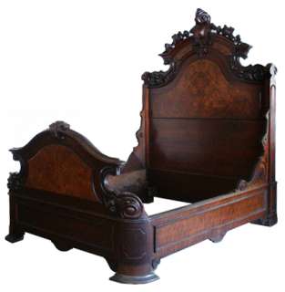 6189 Beautiful American Renaissance Revival Bed c. 1880  