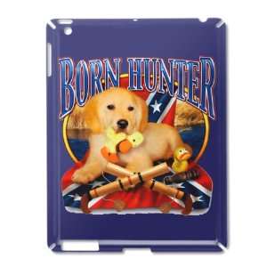  iPad 2 Case Royal Blue of Born Hunter Yellow Lab Labrador 