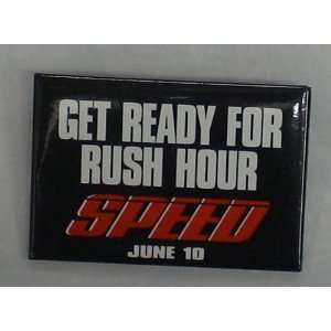  Promotional Movie Pinback Button  Speed 