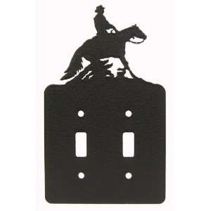  REINING Horse Double Light Switch Plate Cover