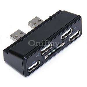 Brand New 4 Port USB HUB with SD Card Reader Adapter for Sony PS3 Slim 