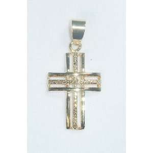  The Stainless Steel Jewellery Shop   18k Gold Plated Cross 