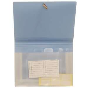  Baby Blue Coupon Expanding Files   5 1/4 x 7   6 pockets 