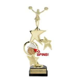  13.5 Triple Star Spin Cheer Trophies Toys & Games