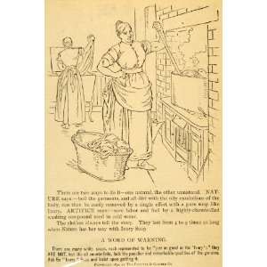  1891 Ad Boiling Clothes Laundry Ivory Soap Detergent 