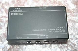 Icom CT 17 communications level interface  
