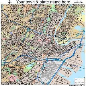  Street & Road Map of Newark, New Jersey NJ   Printed 