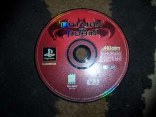 BATMAN & ROBIN PLAYSTATION TESTED DISC ONLY PS1 021481211341  