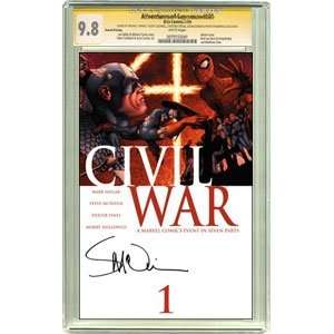 com Civil War #1 Steve McNiven Variant Cover Signed by Steve McNiven 