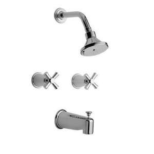 Barclay Chess Polished Chrome 2 Handle Tub & Shower Faucet with Single 
