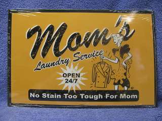 Moms Laundry Tin Metal Sign Decor Home Funny  