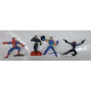   of 4 Marvel Comics Pvc Figures Spiderman X men Cyclops Toys & Games