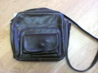 BROWN Mexican Leather Handbag Purse w/ Card Organizer  