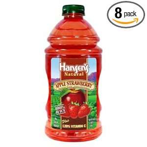 Hansen Beverage 100% Apple Strawberry Juice Blend, 64 Ounce Bottles 