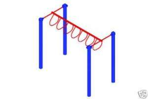 Monkey Bars Horizontal Loop Ladder (Free Standing Play)  