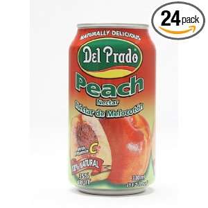 Del Prado All Natural Nectar, Peach, 11.2 Ounce Cans (Pack of 24 